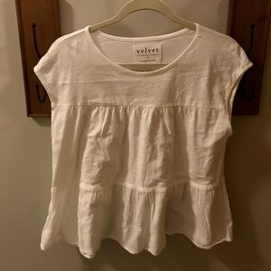 ANTHROPOLOGIE WHITE TEE
